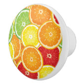 Patroon met citrusvruchten keramische knop (Rechts)