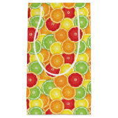 Patroon met citrusvruchten klein cadeauzakje (Voorkant)