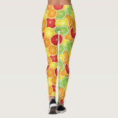 Patroon met citrusvruchten leggings (Achterkant)