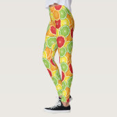 Patroon met citrusvruchten leggings (Links)