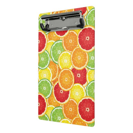 Patroon met citrusvruchten mini klembord (Angled2)