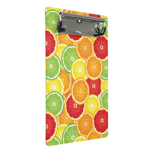 Patroon met citrusvruchten mini klembord (Schuin)
