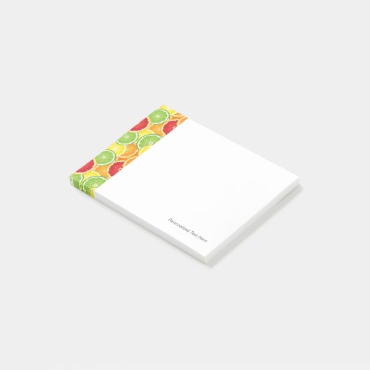 Patroon met citrusvruchten post-it® notes (Schuin)