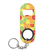 Patroon met citrusvruchten sleutelhanger flessenopener (Voorkant)