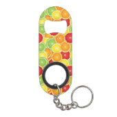 Patroon met citrusvruchten sleutelhanger flessenopener (Achterkant)