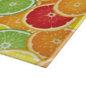 Patroon met citrusvruchten snijplank (Hoek)