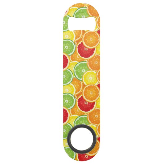 Patroon met citrusvruchten speed flessenopener (Voorkant)