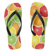 Patroon met citrusvruchten teenslippers (Voetbed)