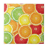 Patroon met citrusvruchten tegeltje (Voorkant)