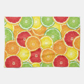 Patroon met citrusvruchten theedoek (Horizontaal)