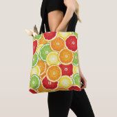 Patroon met citrusvruchten tote bag (Dichtbij)