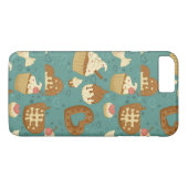 Patroon met cupcakes en snoepjes Case-Mate iPhone case (Achterkant (Horizontaal))