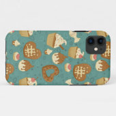 Patroon met cupcakes en snoepjes Case-Mate iPhone case (Achterkant (horizontaal))