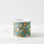 Patroon met cupcakes en snoepjes espresso kop (Voorkant)