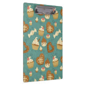 Patroon met cupcakes en snoepjes klembord (Rechts)