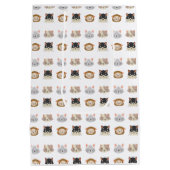 Patroon met Cute Cat Head Medium Gift Bag Cadeauzakje (Achterkant)