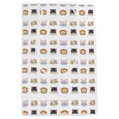 Patroon met Cute Cat Head Medium Gift Bag Medium Cadeauzakje (Voorkant)