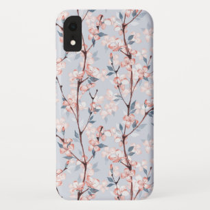 Patroon met delicate lentesakura-bloemen Case-Mate iPhone case