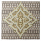 Patroon met diamanten emblemen ・ Groot ・ Tile Tegeltje (Voorkant)
