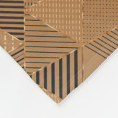 Patroon met driehoeken 5 fleece deken (Hoek)