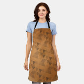 Patroon met driehoeken 5 schort (Gedragen)