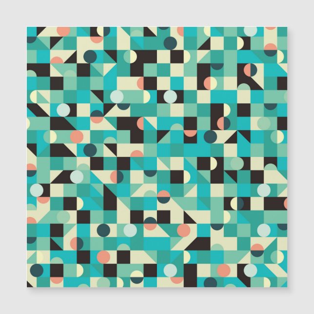  patroon met driehoeken en cirkels. (Voorkant)