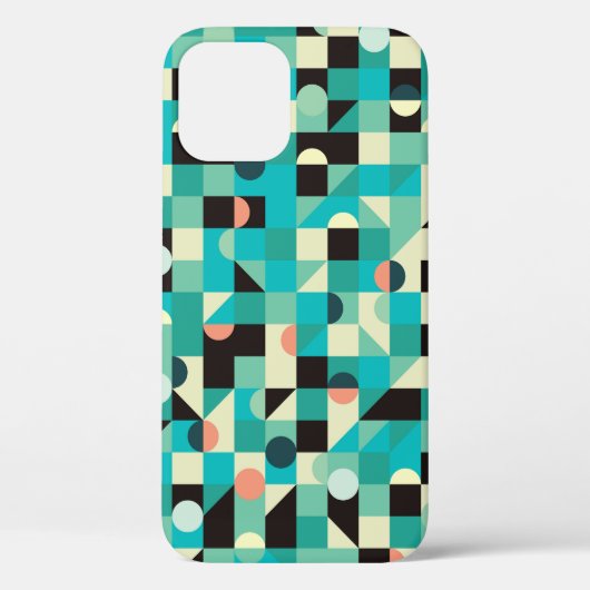 patroon met driehoeken en cirkels. Case-Mate iPhone case (Achterkant)