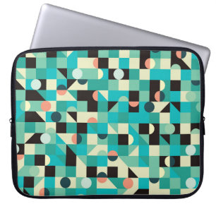 patroon met driehoeken en cirkels. laptop sleeve