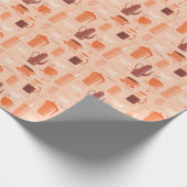 Patroon met drinken en tekst cadeaupapier (Hoek)