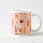 Patroon met drinken en tekst grote koffiekop (Rechts)