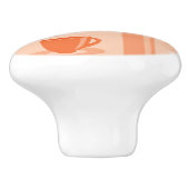 Patroon met drinken en tekst keramische knop (Zijkant)