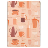 Patroon met drinken en tekst klembord (Achterkant)