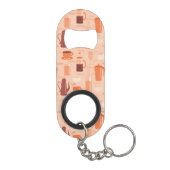 Patroon met drinken en tekst mini flessenopener (Achterkant)