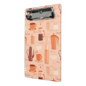 Patroon met drinken en tekst mini klembord (Angled2)