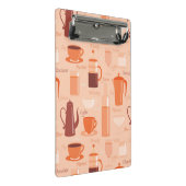 Patroon met drinken en tekst mini klembord (Schuin)