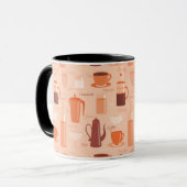 Patroon met drinken en tekst mok (Voorkant links)