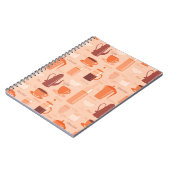 Patroon met drinken en tekst notitieboek (Linkerzijde)