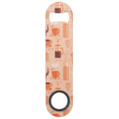 Patroon met drinken en tekst speed flessenopener (Achterkant)