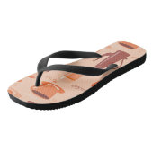 Patroon met drinken en tekst teenslippers (Schuin)