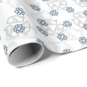 Patroon met eco symbool op witte achtergrond cadeaupapier (Rol Hoek)