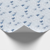 patroon met een grizzly beer cadeaupapier (Hoek)