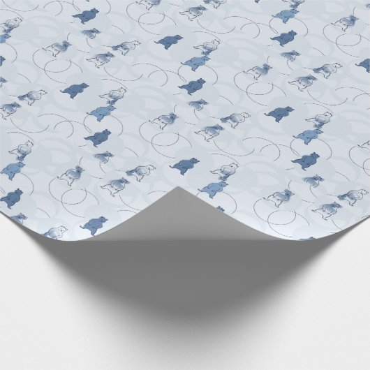 patroon met een grizzly beer cadeaupapier (Hoek)