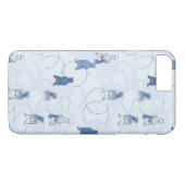 patroon met een grizzly beer Case-Mate iPhone case (Achterkant (Horizontaal))