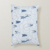 patroon met een grizzly beer decoratief kussen (Voorkant(Verticaal))