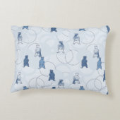 patroon met een grizzly beer decoratief kussen (Achterkant)