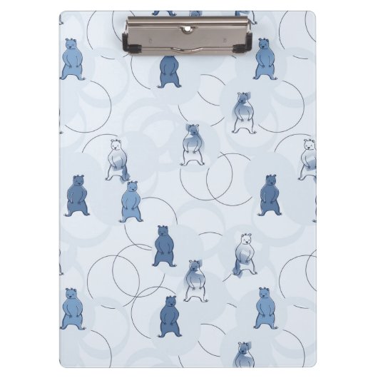 patroon met een grizzly beer klembord (Voorkant)