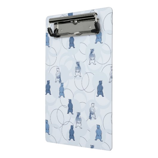 patroon met een grizzly beer mini klembord (Angled2)