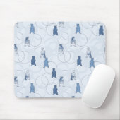 patroon met een grizzly beer muismat (Met muis)