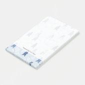 patroon met een grizzly beer post-it® notes (Schuin)