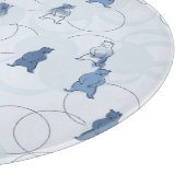 patroon met een grizzly beer snijplank (Hoek)